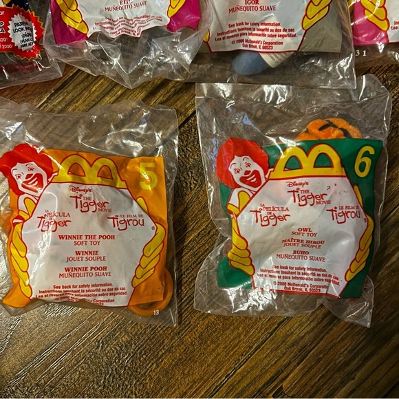 NWT NIP 2000 The Tigger‎ Movie McDonalds Happy Meal Toy Set of 6 Vintage - Picture 4 of 6